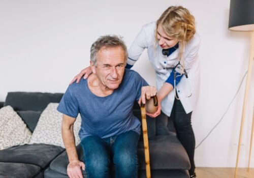 man-with-stick-retirement-home_23-2147788038